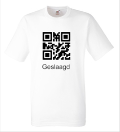 Shirt GESLAAGD streepjescode