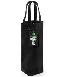 Fairtrade cotton bottle bag