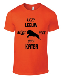 oranje shirt "Deze Leeuw...."