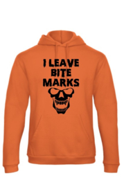 Halloween Hoodie met tekst *Bite Marks