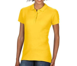 Women's softstyle double piqué polo