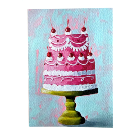 De Streken van Agnes Kaart Feest Taart