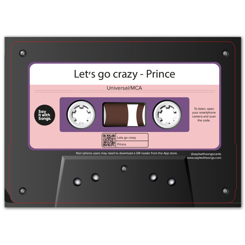Say It With Songs Kaart Prince Let's Go Crazy