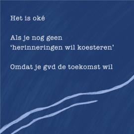 Verlieskunst Kaart Nog Geen Herinneringen Koesteren