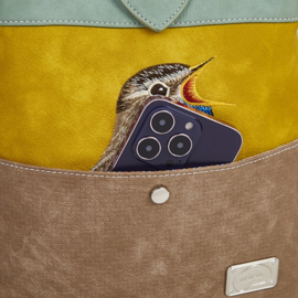 Hi-di-hi Tas Song Song Brown Ocher Light Blue