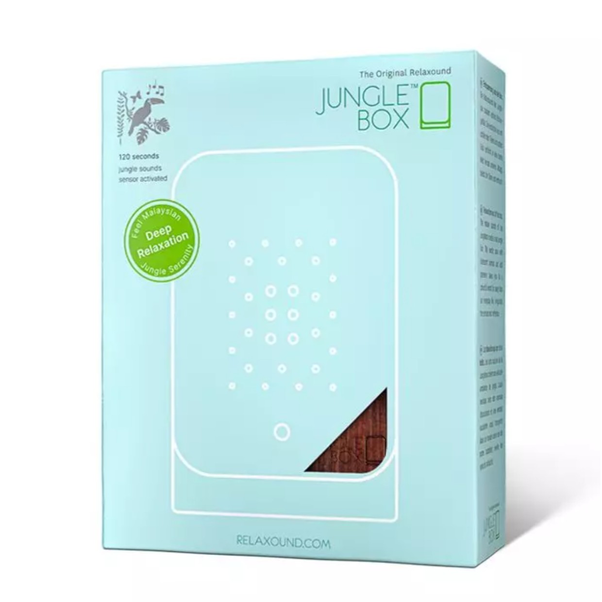 Relaxound Vogelhuisje Met Junglegeluiden Junglebox Teak Style