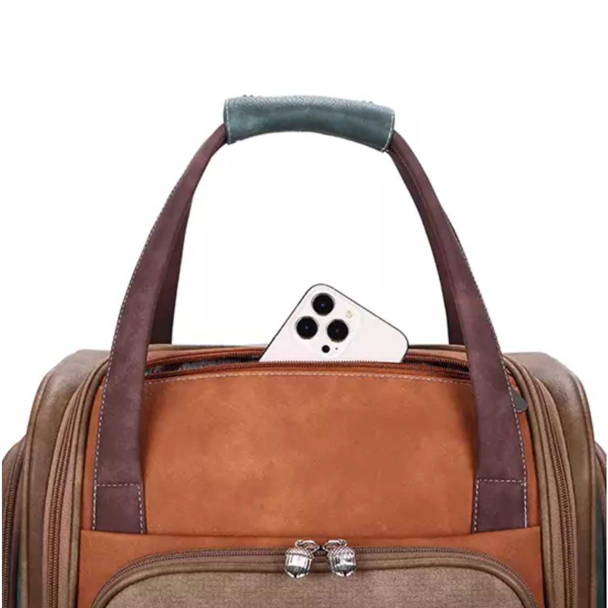 Hi-di-hi Trolley Voyage Cognac Brown