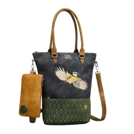 Hi-di-hi Tas Aves Dark Grey Dark Green