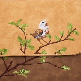 Hi-di-hi Tas Busy Bird Brown Beige