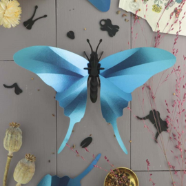 DIY 3D Swordtail Vlinder Azure Blue