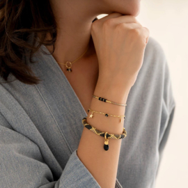 A Beautiful Story Armband Effort Zwarte Onyx
