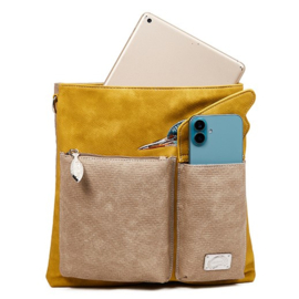 Hi-di-hi Tas King Shopper Yellow Brown