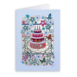 Forever Cards Kaart Birthday Cake & Flowers