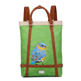 Hi-di-hi Tas Bluebird Green Beige