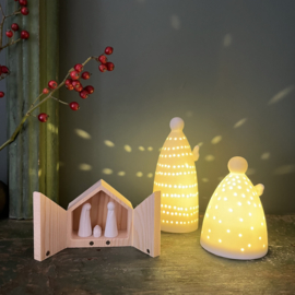 Räder Porselein Kerststal Mini