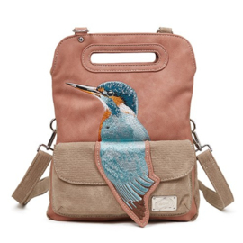 Hi-di-hi Tas Kingfisher Pink Beige