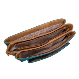 Hi-di-hi Tas Busy Bird Petrol Brown