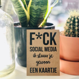 Beezonder Kaart F*ck Social Media