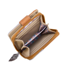 Hi-di-hi Portemonnee Little Magpie Orange Light Grey Beige