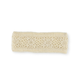 Sjaal Met Verhaal Haarband Granny Square Crème