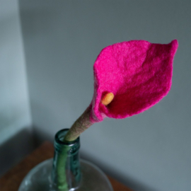 Sjaal Met Verhaal Calla Vilt Magenta