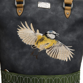 Hi-di-hi Tas Aves Dark Grey Dark Green