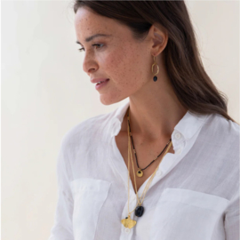 A Beautiful Story Ketting Paradise Zwarte Onyx