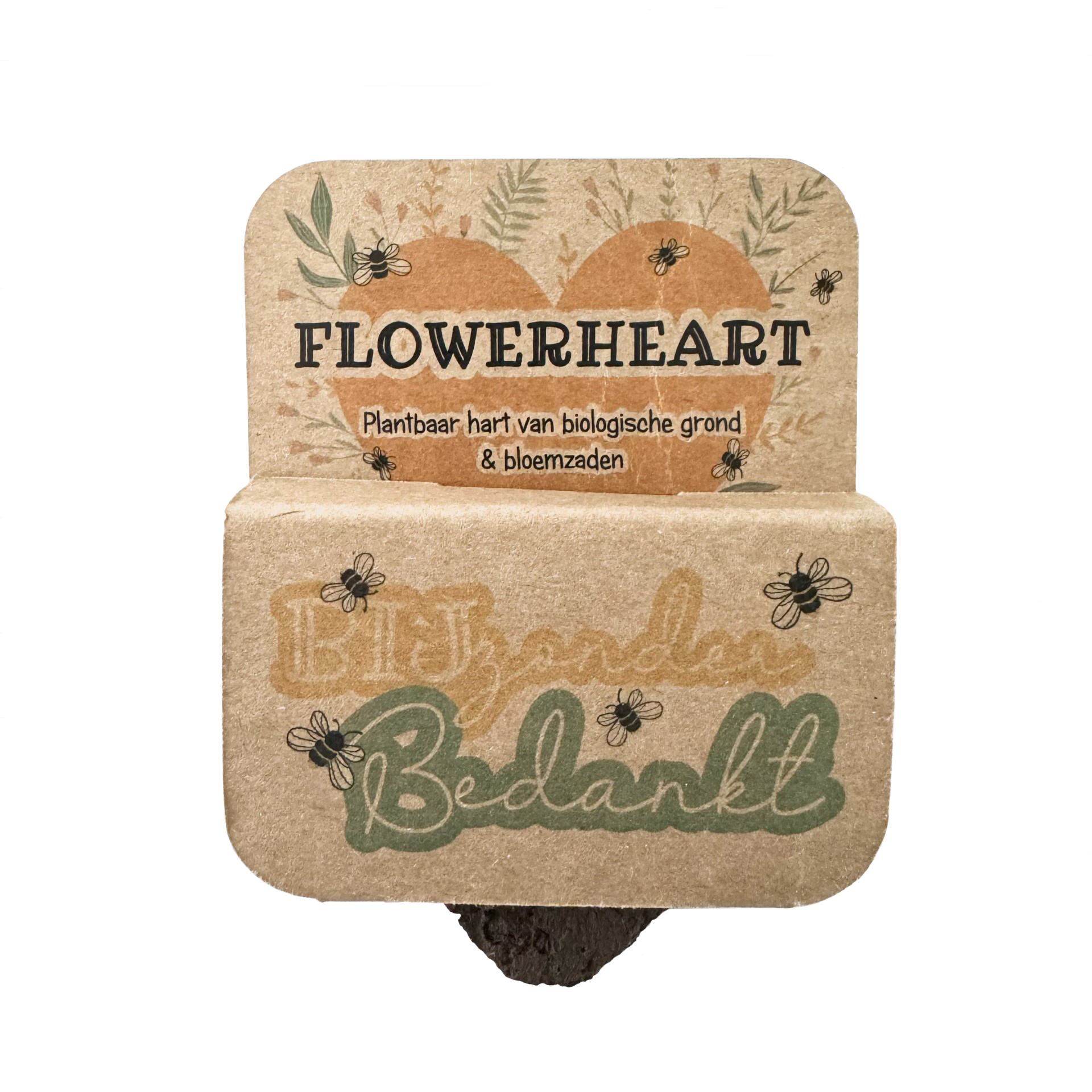 Bloom Your Message Flower Heart Bijzonder Bedankt Juf / Meester