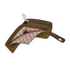 Hi-di-hi Portemonnee Little Magpie Moss Green Cognac