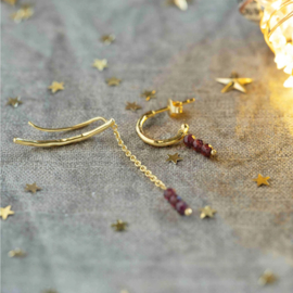 A Beautiful Story Oorbellen Miraculous Granaat