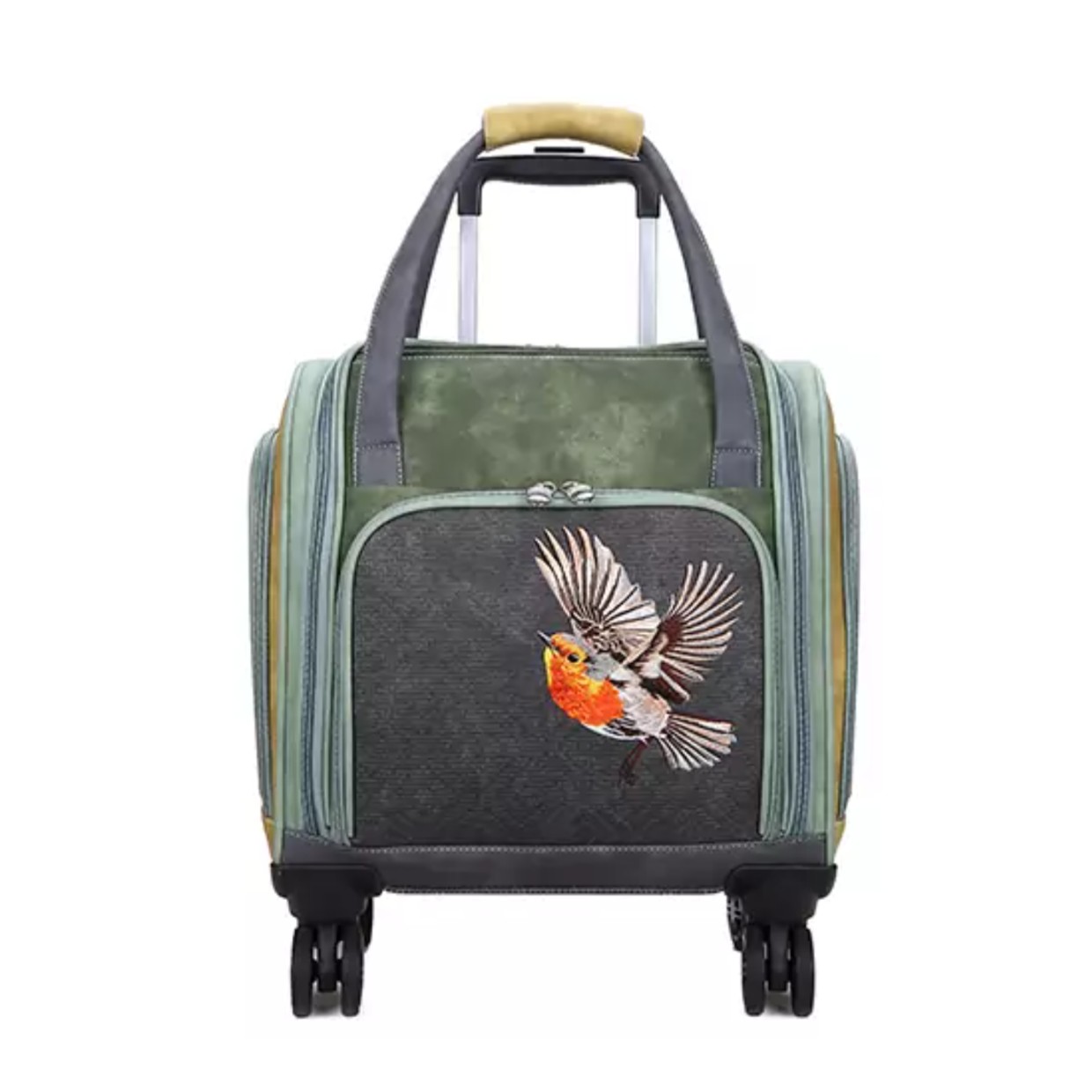 Hi-di-hi Trolley Voyage Dark Green Dark Grey