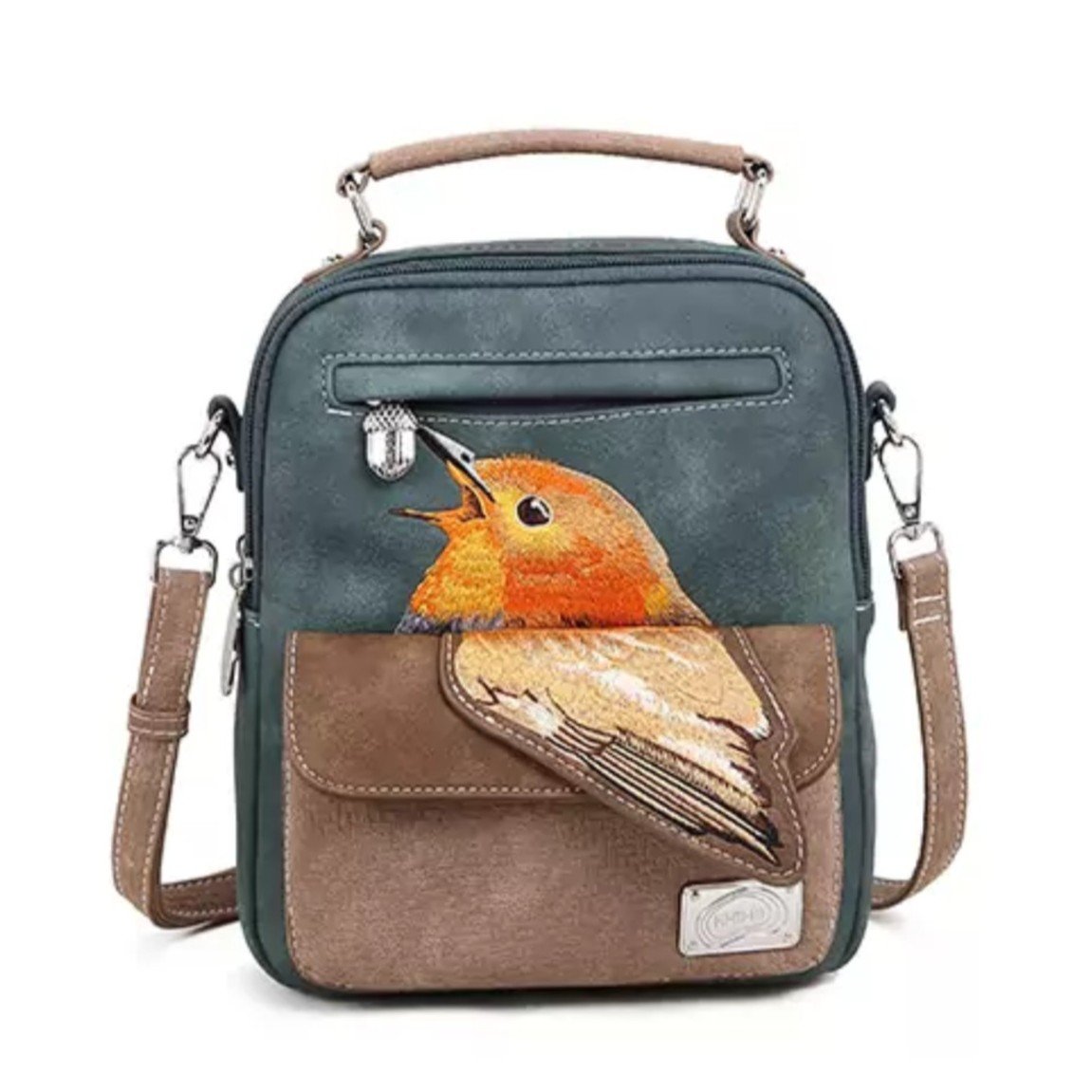 Hi-di-hi Tas Traveller Dark Blue Dark Brown