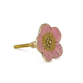 Doing Goods Knop Faye Bloem Roze