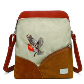 Hi-di-hi Tas Whistle Beige Cognac Red