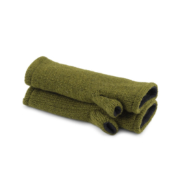 Sjaal Met Verhaal Handwarmers Cosy Legergroen