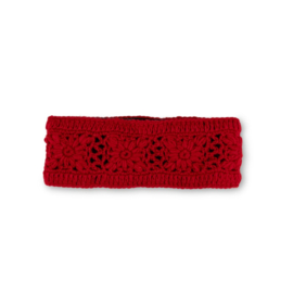 Sjaal Met Verhaal Haarband Granny Square Rood