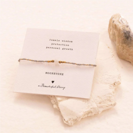 A Beautiful Story Armband Iris Card Maansteen