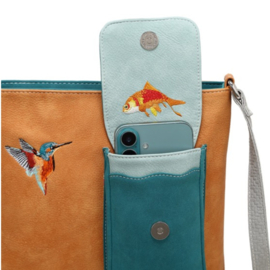 Hi-di-hi Tas Quack Orange Petrol