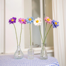 Sjaal Met Verhaal Margrietjes Vilt Violettinten