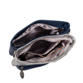 Hi-di-hi Tas King Shopper Grey Navy Blue