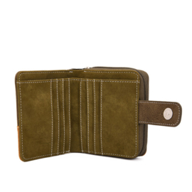 Hi-di-hi Portemonnee Little Magpie Moss Green Cognac