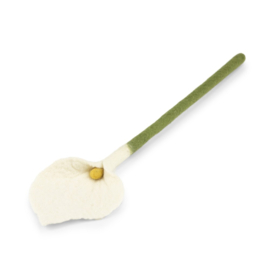 Sjaal Met Verhaal Calla Vilt Wit