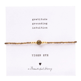 A Beautiful Story Armband Iris Card Tijgeroog