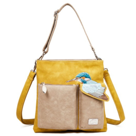 Hi-di-hi Tas King Shopper Yellow Brown