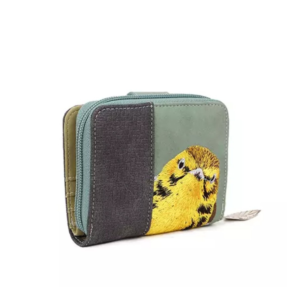 Hi-di-hi Portemonnee Little Magpie Light Green Dark Grey