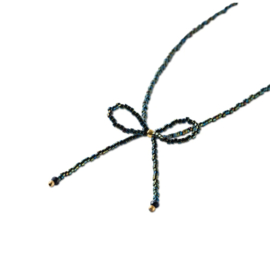 A Beautiful Story Ketting Wishful Zwarte Onyx Groen