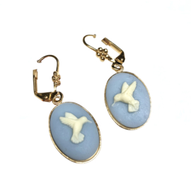 03 CS Jewelry Oorbellen Hummingbird Baby Blue