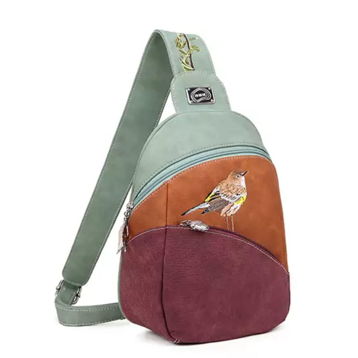 Hi-di-hi Tas Tjirp Light Green Cognac Purple