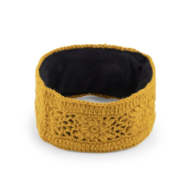 Sjaal Met Verhaal Haarband Granny Square Okergeel