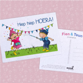 Bloom Your Message Groeikaart Fien & Teun Hoera